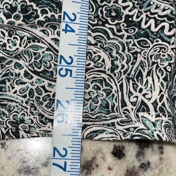 Pure Jill J. Jill Printed Soft-V-Neck Top Paisley Size XL - Picture 8 of 8